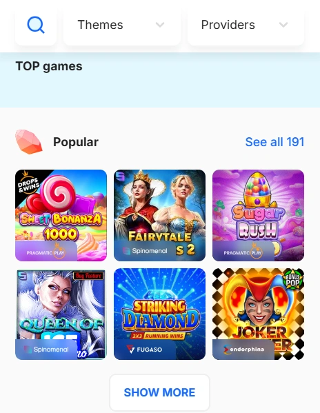 Ice Casino Mobilne igre